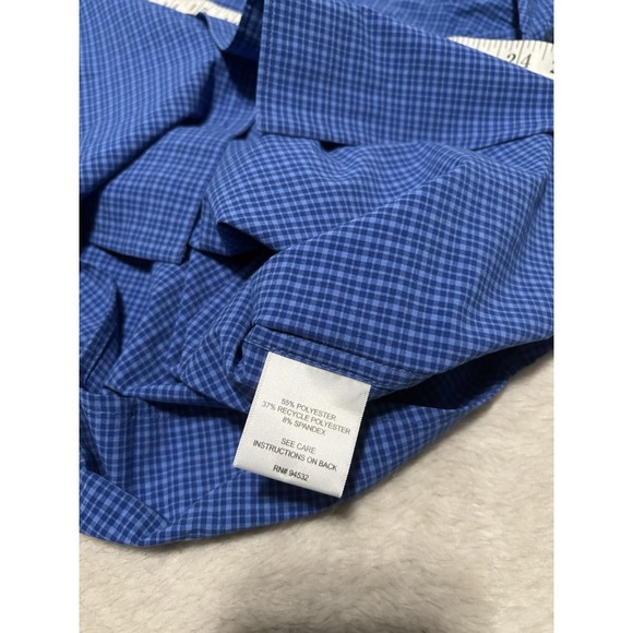 New Stone Creek Men's XL Blue Button Down UPF 4 Way‎ Stretch Shirt - Picture 8 of 10